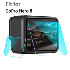 Tempered Glass Lens Film Screen Protector for GoPro Hero 8 Black Camera Toughened Anti-Scratch Display Accessories