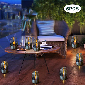 Solar Garden Light LED Tea Lights Camping Lawn Waterproof Outdoor Candles