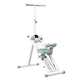 BG Máy Leo Bậc Thang, Máy Leo Núi, Máy tập Thể Dục Leo Cầu Thang KM-2100 WHITE Gấp Gọn Tại Nhà