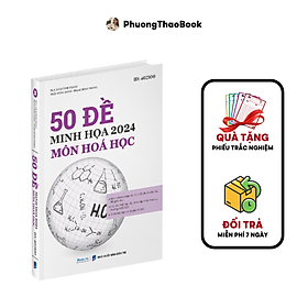 Sách 50 bộ đề minh hoạ môn Hoá học luyện đề Aôn thi thpt quốc gia bản mới nhất