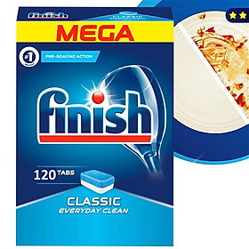 Hộp 120 viên rửa chén Finish Classic Dishwasher Tablets PTT09444