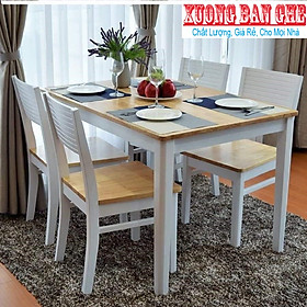 Bộ Bàn Ăn CHERRY 4 Ghế (Trắng)