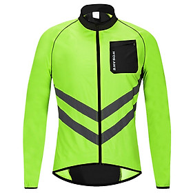 Áo phản quang Jersey cho người đi xe đạp-Màu xanh lá-Size