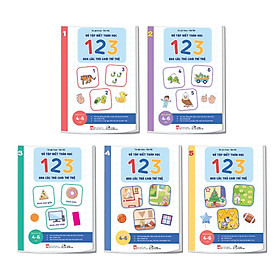 [Download Sách] Bộ sách 05 cuốn Phát triển kĩ năng ( Biên soạn theo chương trình mầm non mới): Vở nhận biết và tập viết 123 qua các trò chơi trí tuệ (3+)