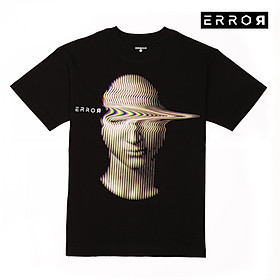 Áo Thun Oversize Unisex Error Head Local Brand Error Cotton Mỹ 100% Tee Basic Màu Đen Vải Trơn Không Xù Lông