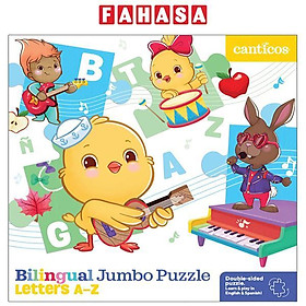 Hình ảnh sách Bilingual Jumbo Puzzle: Letters A-Z