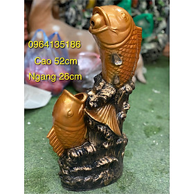 Mua Tượng cá chép phun nước h52cm gốm sứ Bát Tràng