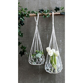 1 dây tết macrame treo bình thủy tinh độc đáo