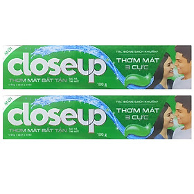 Combo 2 hộp kem đánh răng Close-up hương bạc hà the mát ( 180g / hộp ) - mẫu mới