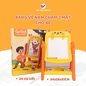 Sách - Bảng Vẽ Nam Châm 2 Mặt Cho Bé - 24 Chi Tiết - Tân Việt Books