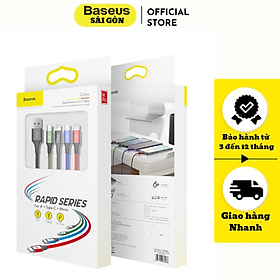 Mua Cáp sạc đa năng 4in1 Baseus Rapid Series CA1T4 3.5A 1.2M USB to 2 L+T+M- hàng chính hãng