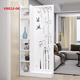 Vách Ngăn Bình Phong liền kệ ( 1 vách 1 kệ ) VNG1K-04 - Nội thất lắp ráp