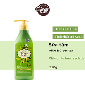 Sữa Tắm Showermate Olive & Green Tea 550ml - Xanh