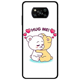 Ốp lưng dành cho Xiaomi Poco X3 mẫu Gấu Hug