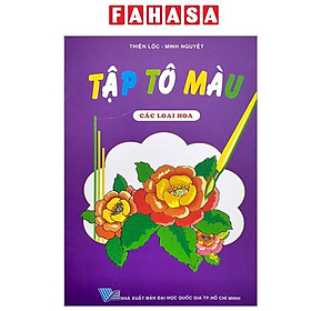 Sách - Tập Tô Màu - Các Loại Hoa