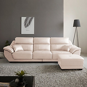 SF312 - GHẾ SOFA DA THẬT 3 CHỖ NGỒI KÈM ĐÔN