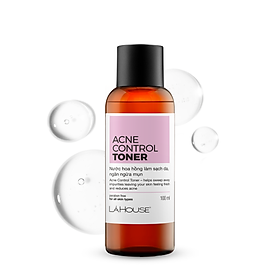 Nước hoa hồng giúp ngăn ngừa mụn, giảm nhờn cho da, da mịn màng  Lá House Acne Control Toner 100ml/200ml
