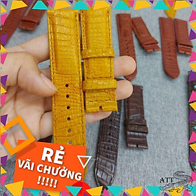 Dây đeo đồng hồ từ da cá sấu cao cấp - Vân vàng