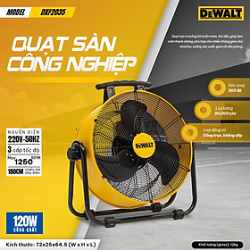 Mua Quạt Sàn Công nghiệp Dewalt 20inch DXF2035 - Hàng chính hãng