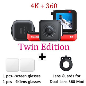 Insta360 ONE R Twin Edition Phiên bản 360 Máy ảnh đa mô-đun 5.3K 360 5.7K 4K Insta 360 ONE R Camera hành động mô-đun pin Màu sắc: Đôi x 2 chiếc x Bảo vệ