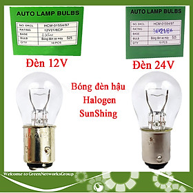 Hình ảnh Bóng đèn hậu Halogen Sun Shing 12V - 24V 21W - Đèn hậu xe máy Sun Shing Green Networks Group ( 1 Đèn )