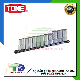 Mua  CHÍNH HÃNG  Bộ đầu khẩu 3/8  (12 cạnh  có giá đỡ) TONE HDL312A-Hàng chính hãng