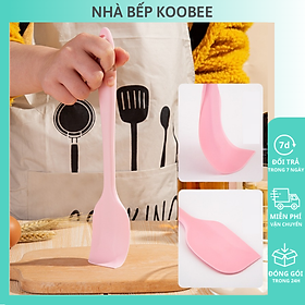 Phới trộn bột spatula silicon chịu nhiệt, đúc liền dùng để đánh bột, vét kem, đảo lật thức ăn KooBee (PKB03)