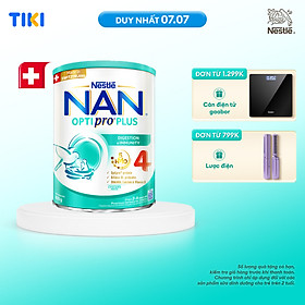Sữa bột Nestlé NAN OPTIPRO PLUS 4 800g/lon với 5HMO Giúp tiêu hóa tốt + Tăng cường đề kháng  - Bé 2-6 tuổi