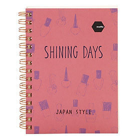 Sổ LX Twin Notebook Shining Days Motto A6 120 Trang (10.5 x 14.8 cm)