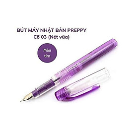 Combo 2 bút Preppy cỡ 03 + 10 vỉ mực ( Màu tím ) + Tặng 2 Piston