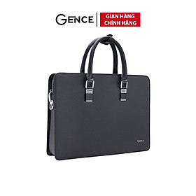 Túi Xách Cặp Da Nam Công Sở GENCE CGL08 Chất Liệu Da Bò Khóa Số Cao Cấp Màu Đen