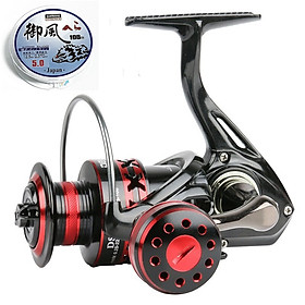 Máy câu cá kim loại - Chính hãng DEUKIO 2020 - Tặng kèm cước DS01