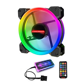 Bộ 1 Fan + Khiển Coolmoon RGB V2 - Hàng nhập khẩu