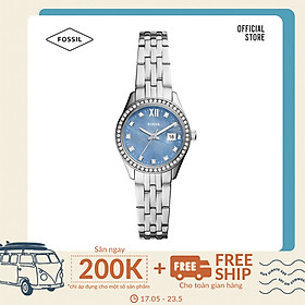 Đồng hồ nữ Fossil Micro Scarlette ES5074 dây thép không gỉ - màu bạc