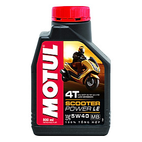 Hình ảnh Nhớt Xe Tay Ga Motul Scooter Power Le 4t 5w40 20x0.8l Vn (800ml)