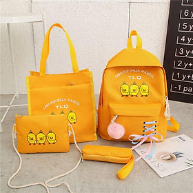 Bộ túi xách balo combo 4 món thời trang 3 VỊT XD82