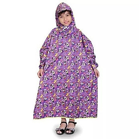 Áo mưa bít trẻ em cho bé trai vá bé gái từ 4 - 7 tuổi, áo mưa chống thấm nước ,họa tiết hoạt hình nhiều màu xinh xắn