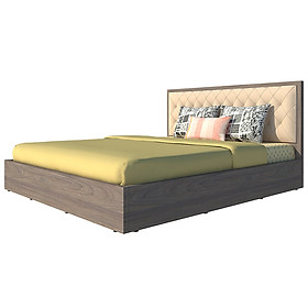 Giường ngủ cao cấp Tundo màu xám 160cm x 200cm