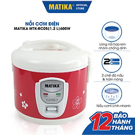 Mua Nồi Cơm Điện MATIKA 1.5L MTK-RC1212 - Hàng chính hãng