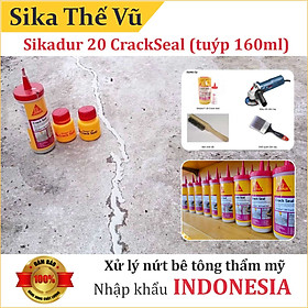 Xử lý thẩm mỹ nứt bê tông - Sikadur 20 CrackSeal (tuýp 160ml)