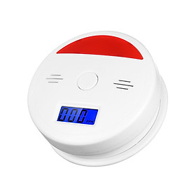 Máy dò khí carbon Monoxide hiển thị Màn hình LCD với đèn nền màu xanh,báo động với âm thanh 85dB, sử dụng pin