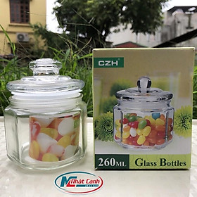 Mua lọ đựng gia vị thủy tinh nắp có gioăng hình lục giác