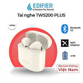 Mua Tai nghe bluetooth Edifier TWS200 Plus chipset Qualcomm AptX Adaptive Khử ồn đàm thoại 4 mic - Hàng chính hãng