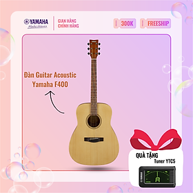 Đàn Guitar Acoustic Yamaha F400 - Thiết kế đơn giản, hiện đại, phù hợp cho người mới, phù hợp cho người mới bắt đầu chơi đàn, sản phẩm 12 tháng
