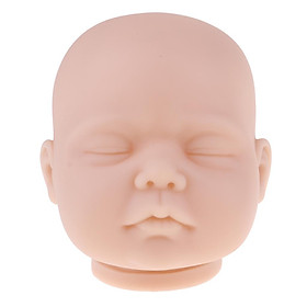 Silicone Awake Baby Doll Head Sculpt Unpainted Mold for 22inch Reborn Doll DIY Custom Parts Photography Props