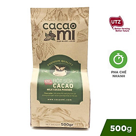 Bột ca cao sữa hoà tan 3in1 - Thức uống sô cô la đậm đà vị cacao nguyên chất - CACAOMI chuẩn xuất khẩu 500g