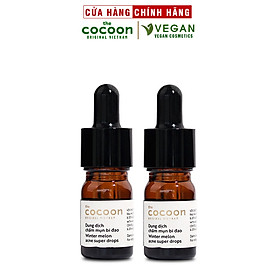 Combo 2 chai Dung dịch chấm mụn bí đao Cocoon 5ml chai dành cho mụn sưng