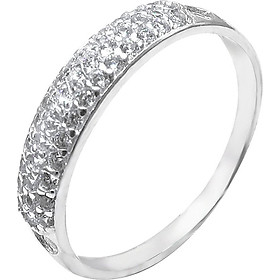 Nhẫn bạc nữ Panmila : Đính pha lê nano Ý