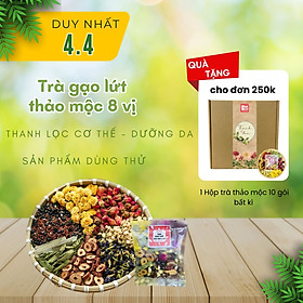 Trà Gạo Lứt Huyết Rồng Thảo Mộc Mix 8 Vị Thảo Mộc Bambo Đẹp Da