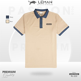 Áo thun polo nam Leman PL223 vải Coolmax pique co giãn Slimfit form